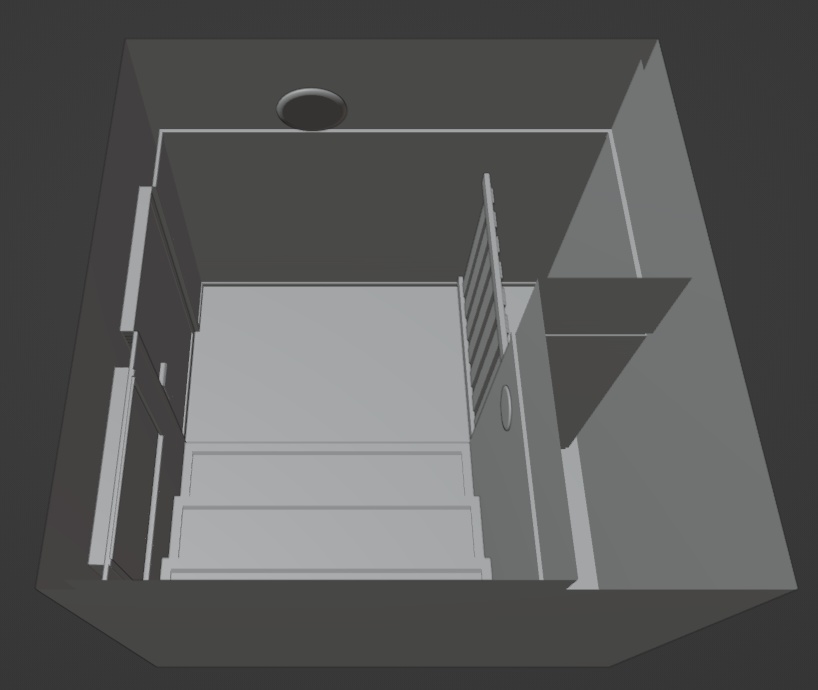 サウナ室3Dデータ