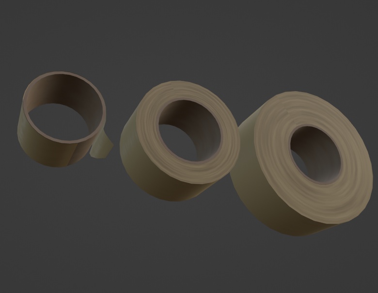【無料】ガムテープ（Blender3.6.0）