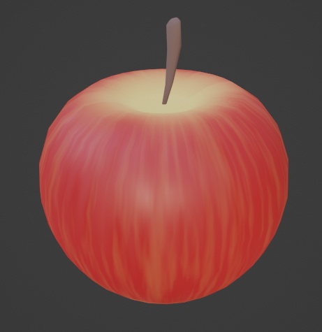 【無料】りんご（Blender3.6.0）