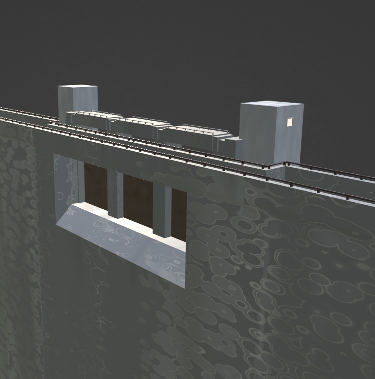 ダム(Blenderデータ)