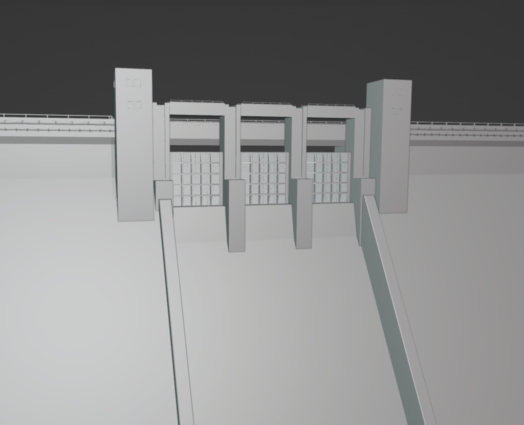 ダム(Blenderデータ)
