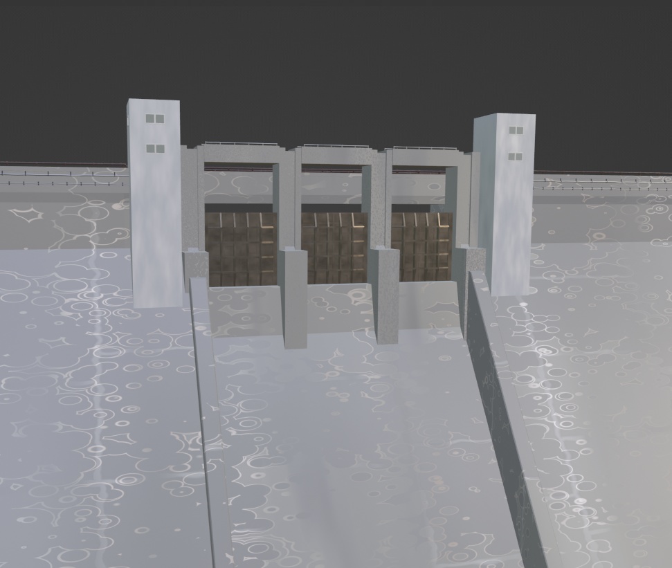 ダム(Blenderデータ)