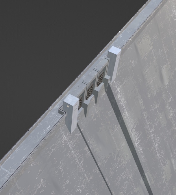 ダム(Blenderデータ)