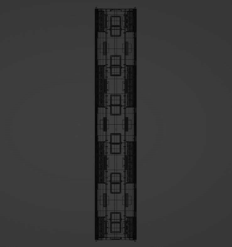 電車の中(Blenderデータ)