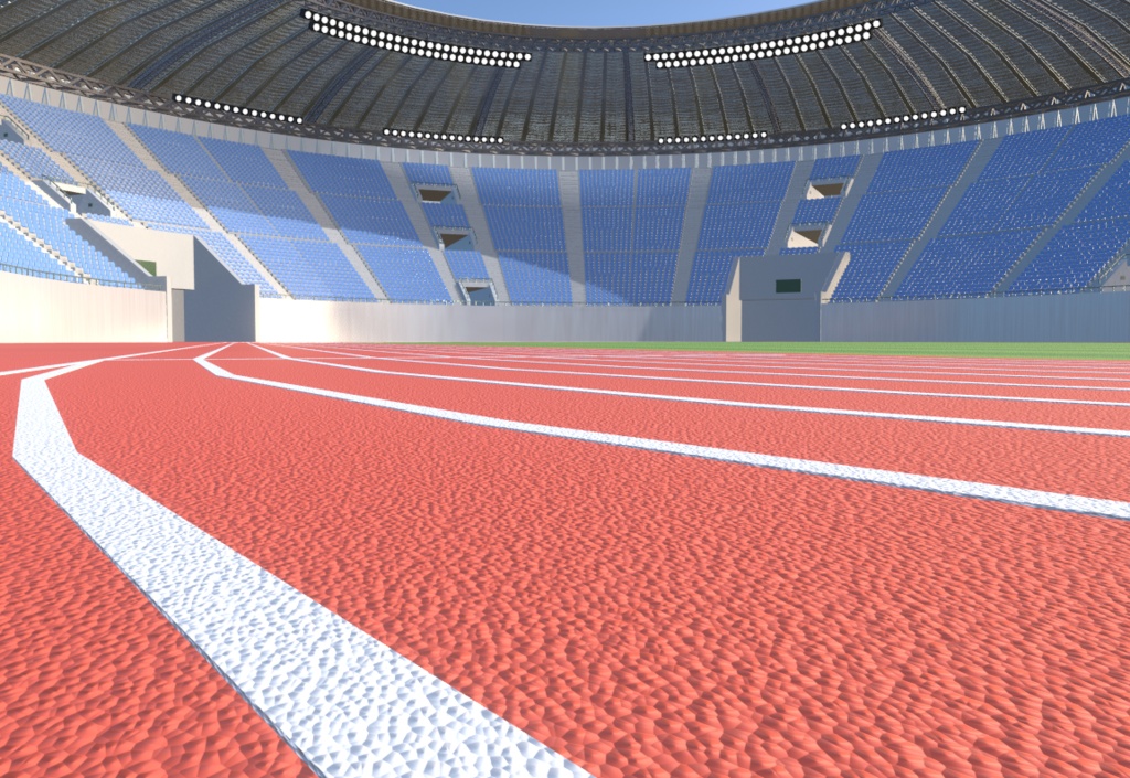 競技場・スタジアム(FBX、Blender3.6.0)