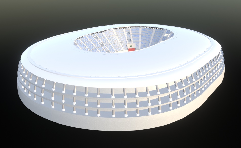 競技場・スタジアム(FBX、Blender3.6.0)