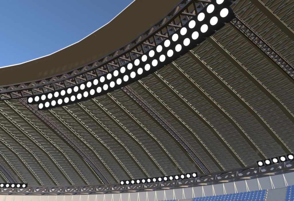 競技場・スタジアム(FBX、Blender3.6.0)