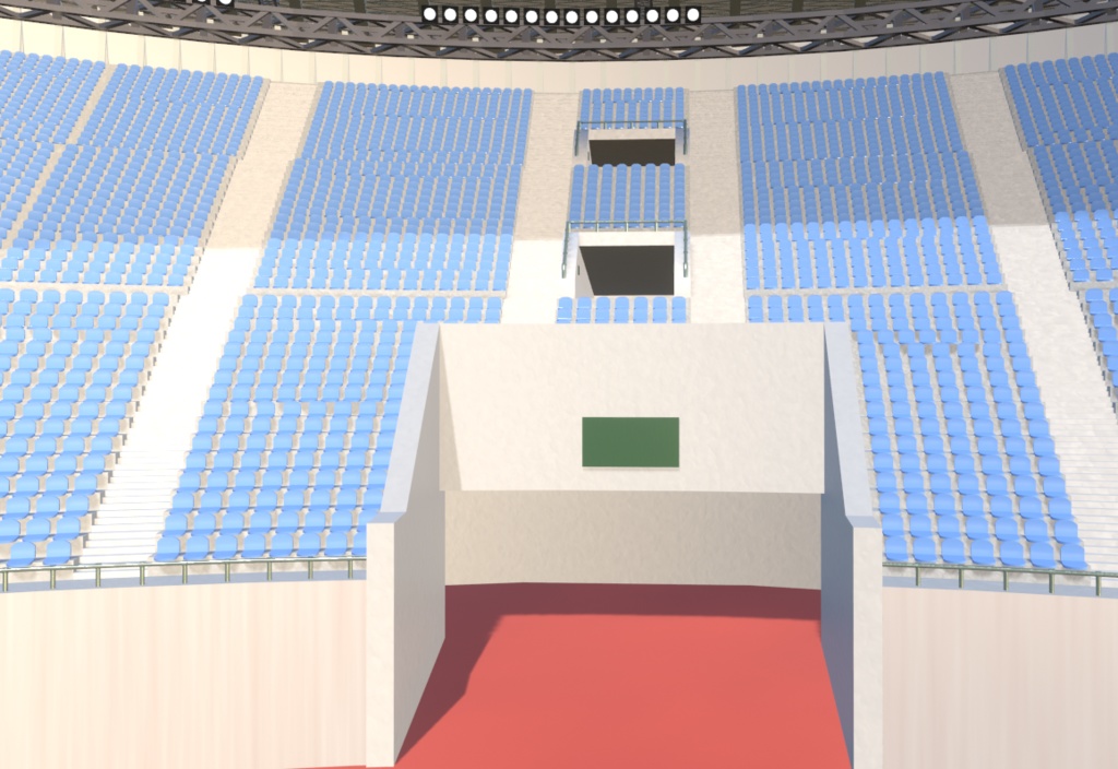 競技場・スタジアム(FBX、Blender3.6.0)