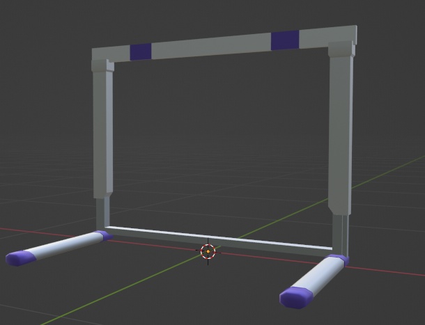 【無料】ハードル（FBX、Blenderデータ）