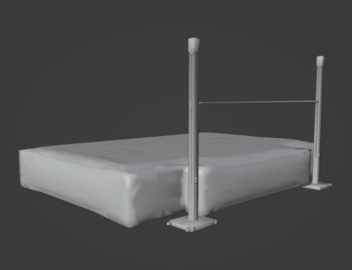 走高跳の道具(FBX、Blenderデータ)