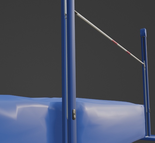 走高跳の道具(FBX、Blenderデータ)