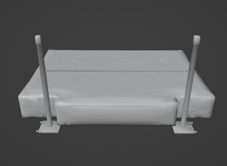 走高跳の道具(FBX、Blenderデータ)