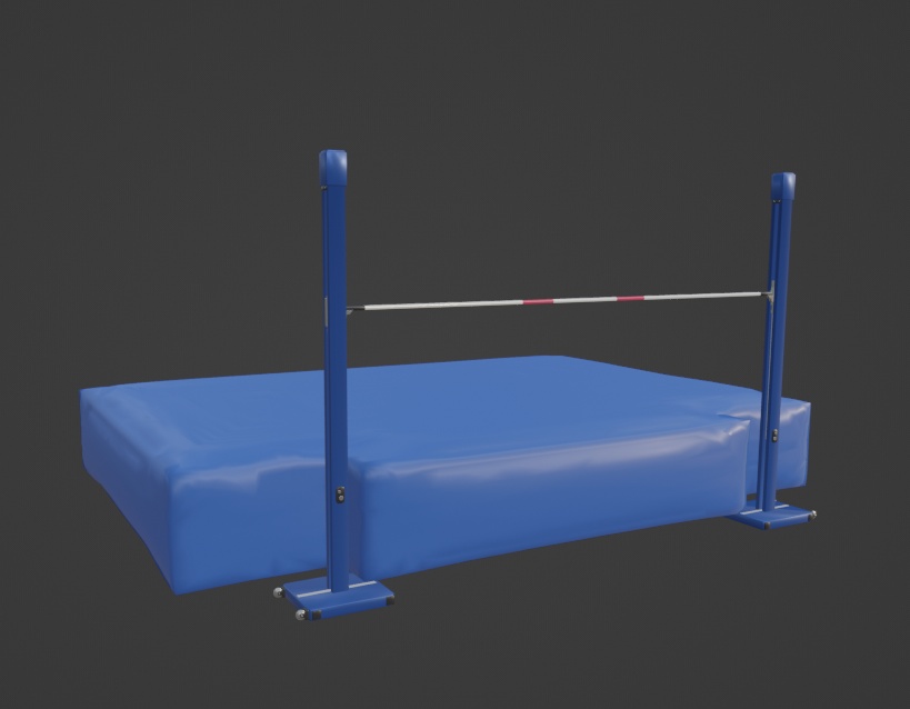 走高跳の道具（FBX、Blenderデータ）