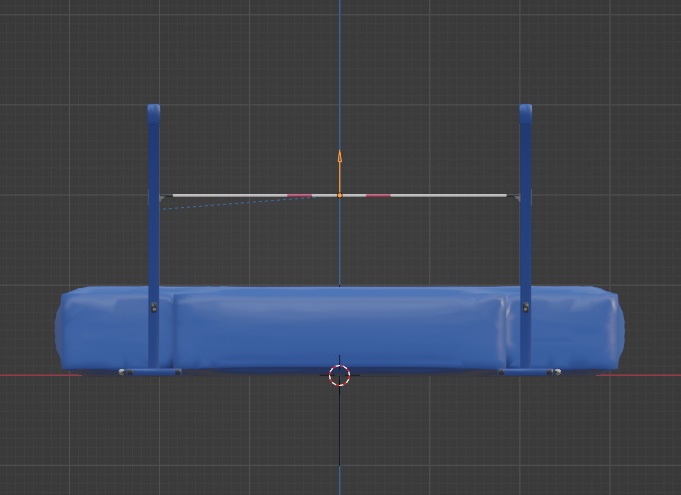 走高跳の道具(FBX、Blenderデータ)