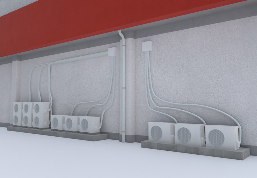 スーパーマーケット(Blender 4.5 & FBX データ)