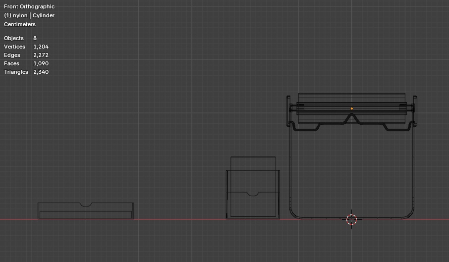 【無料】ナイロン袋スタンド等(Blender4.5 & FBX データ)