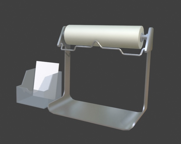 【無料】ナイロン袋スタンド等（Blender4.5 & FBX データ）