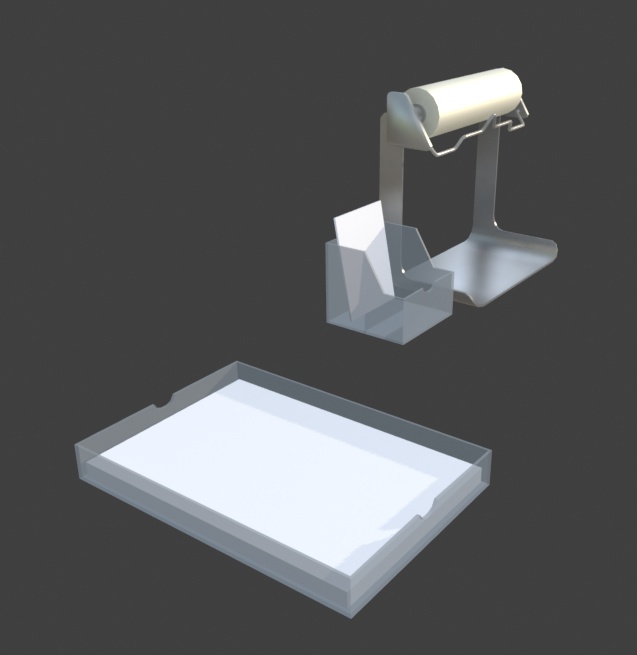 【無料】ナイロン袋スタンド等(Blender4.5 & FBX データ)