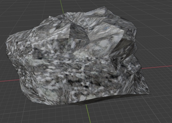 岩 4点セット 3Dモデル