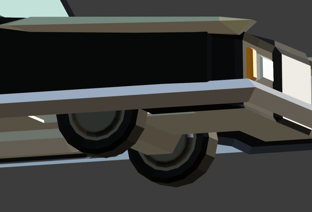 3D ローポリ車セット