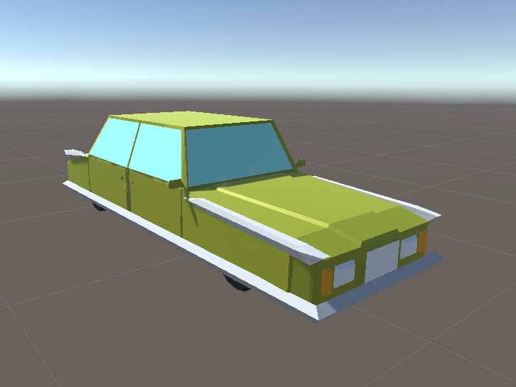 3D ローポリ車セット