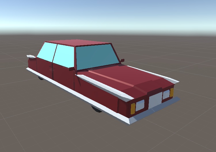 3D ローポリ車セット