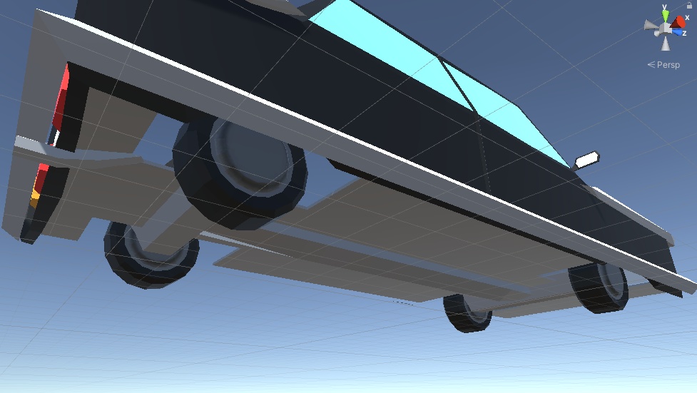 3D ローポリ車セット