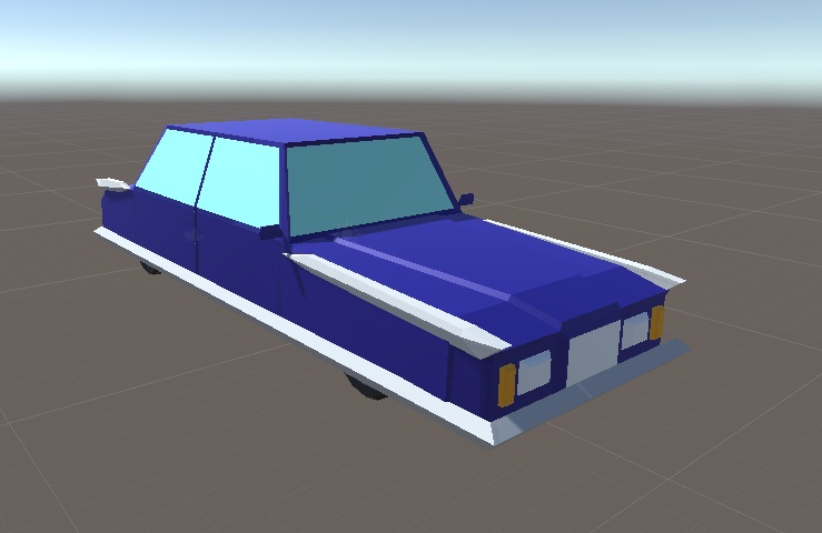 3D ローポリ車セット