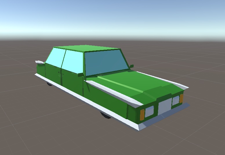 3D ローポリ車セット