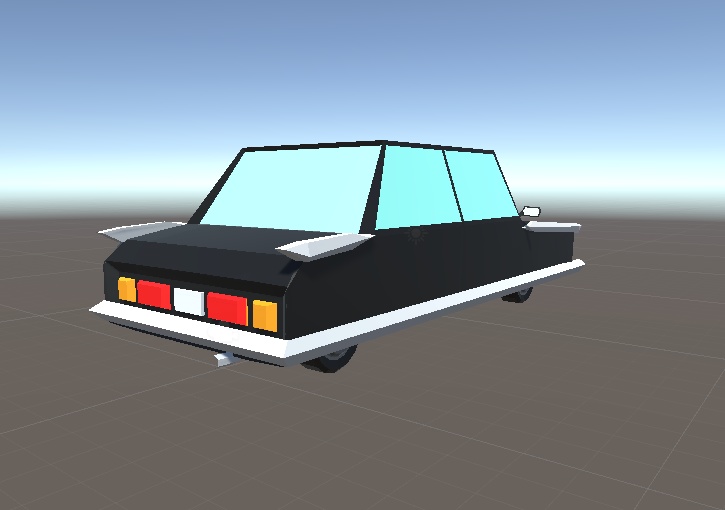 3D ローポリ車セット