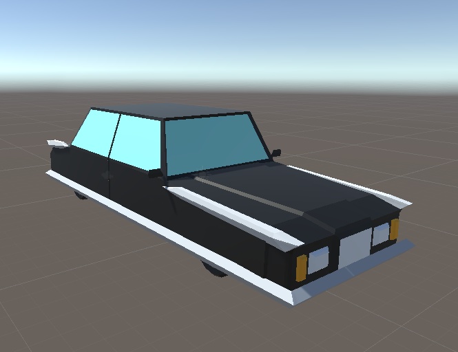 3D ローポリ車セット