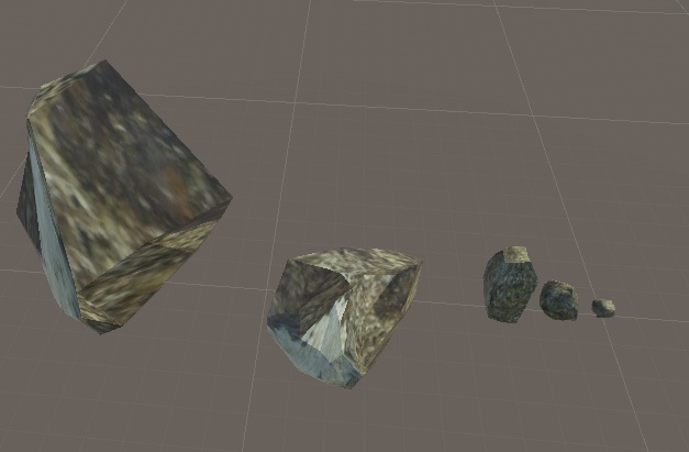 岩 5点セット 3Dモデル