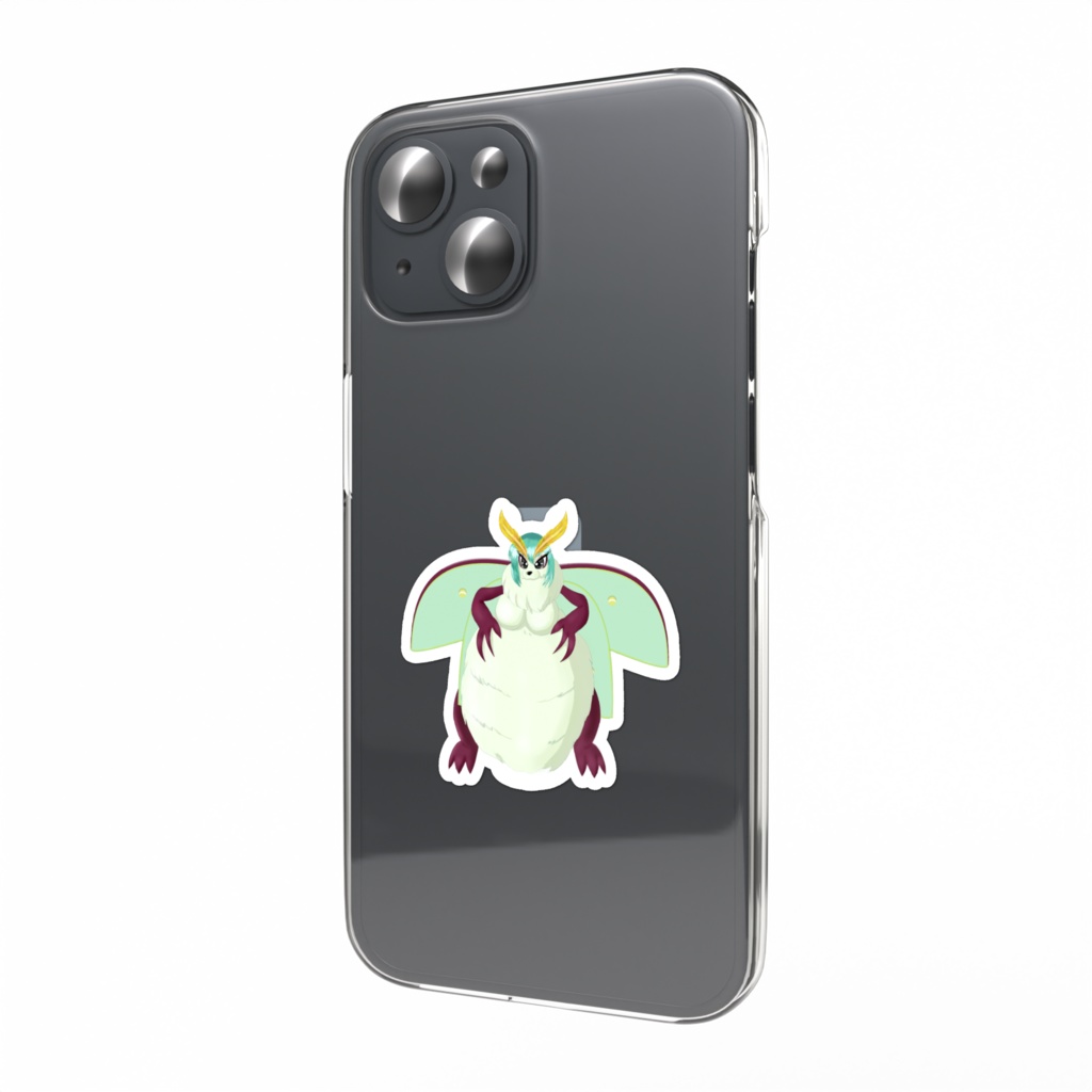 ケモミズアオのスマホステッカー