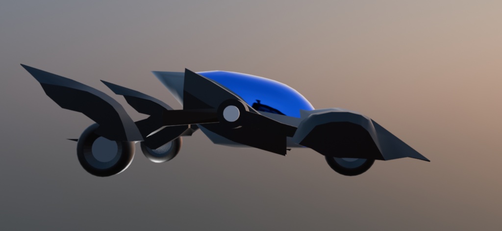 未来カー 3Dモデル