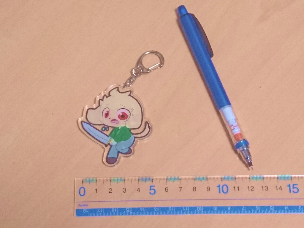 【Smiles Awey】 アクリルキーホルダー「ジョン」