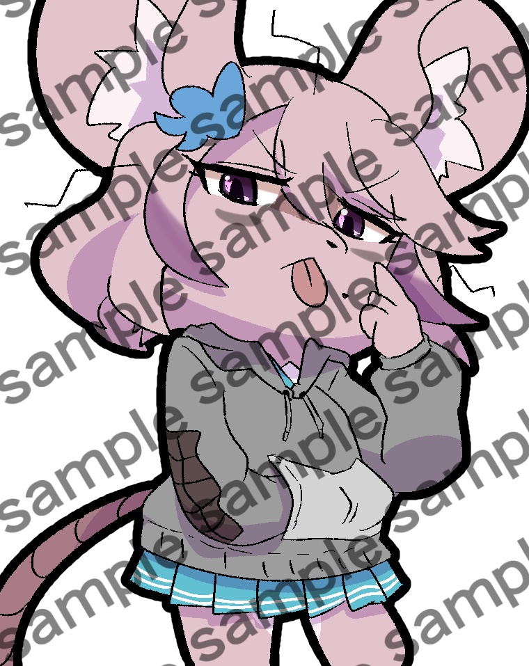 【スートスクランブル】キャラクターステッカー【青河こころ】