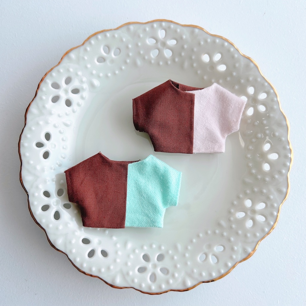 ぬい服【チョコがけスイーツ】10cm 12cm トップス