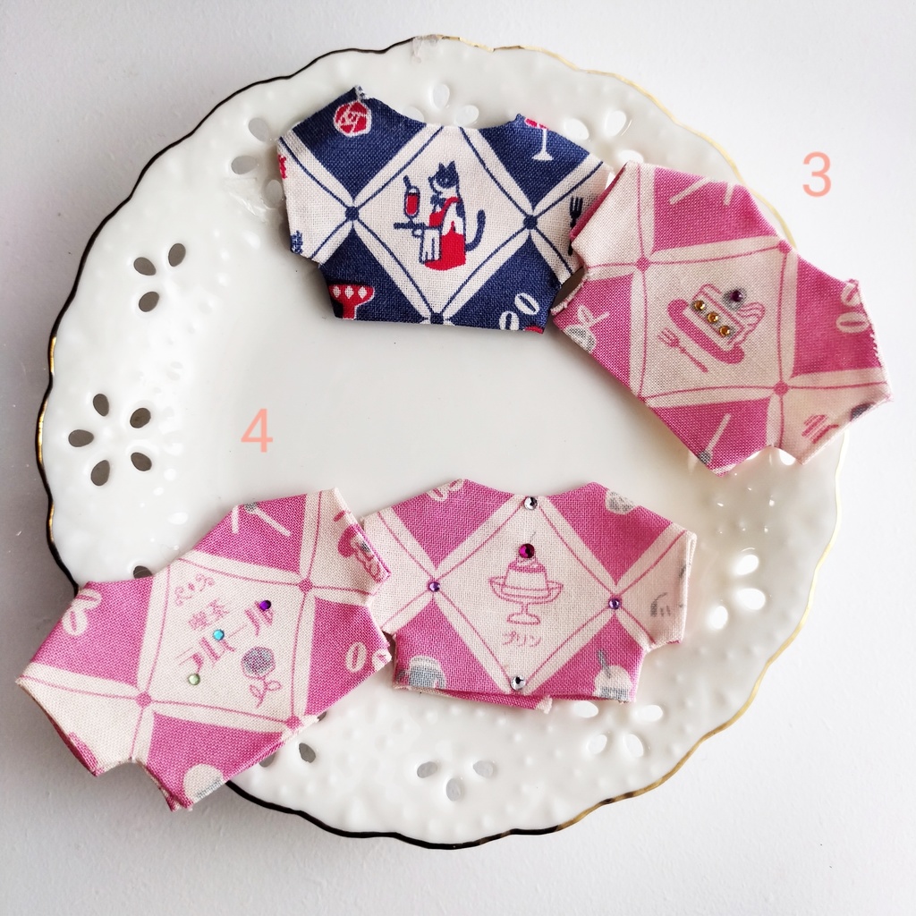 ぬい服【喫茶タイム】2点セット 10cm