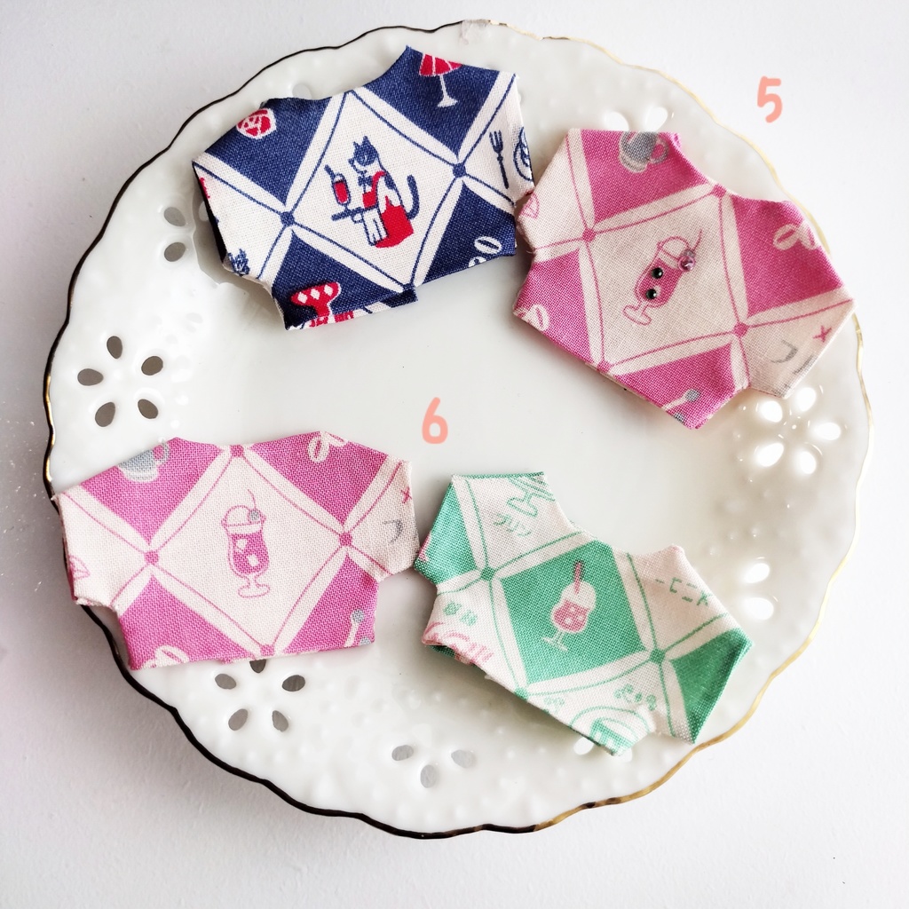 ぬい服【喫茶タイム】2点セット 10cm