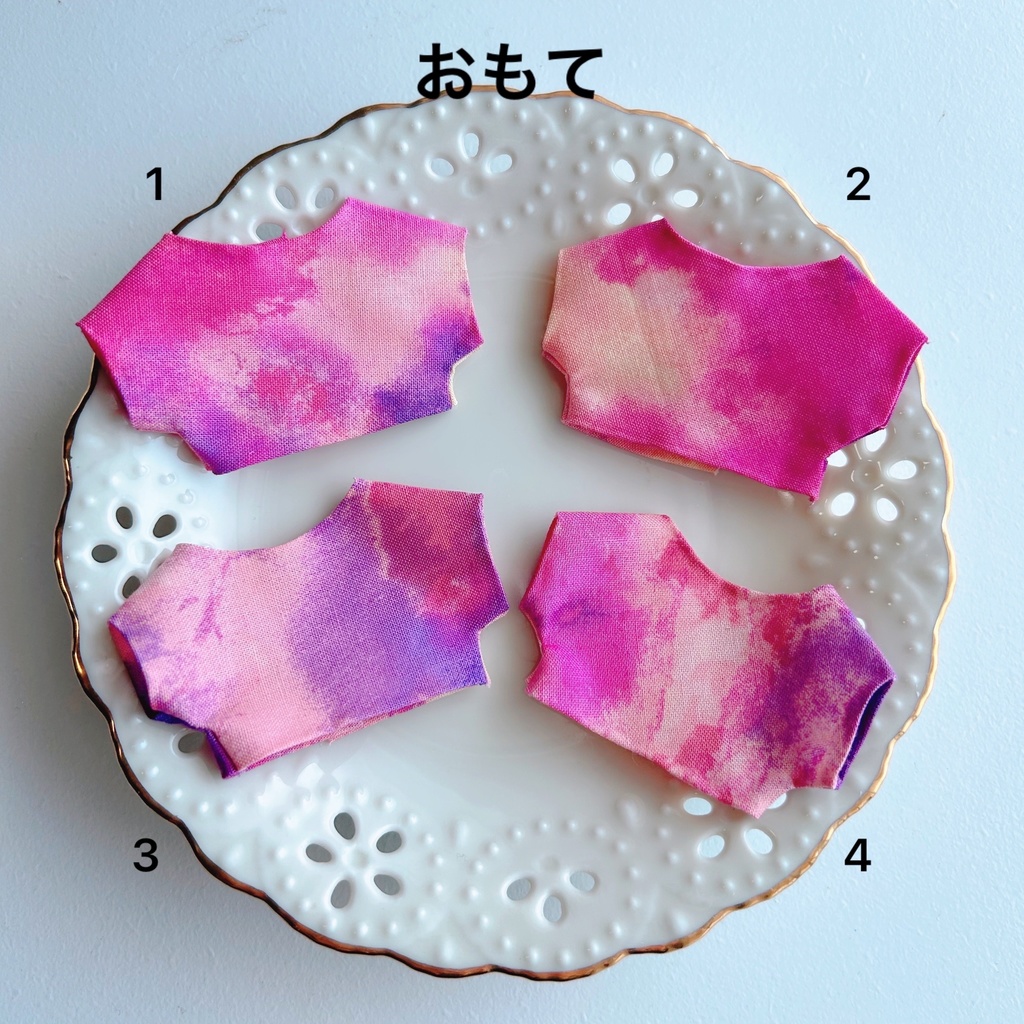 ぬい服 柄が選べる【タイダイしゃつ】10cm12cm ピンク