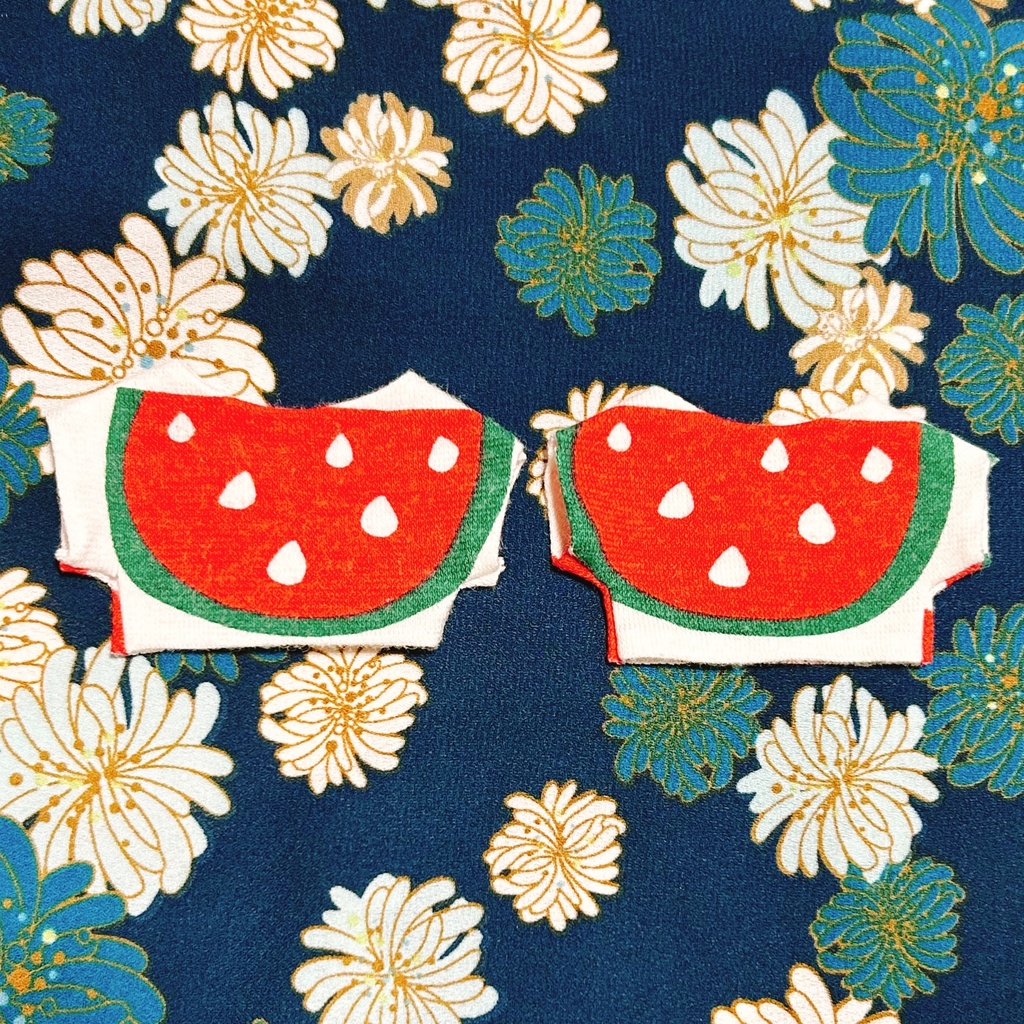 夏!スイカシャツ 10cm 12cm ぬい服