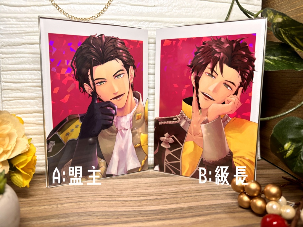 対称箔押しポストカード