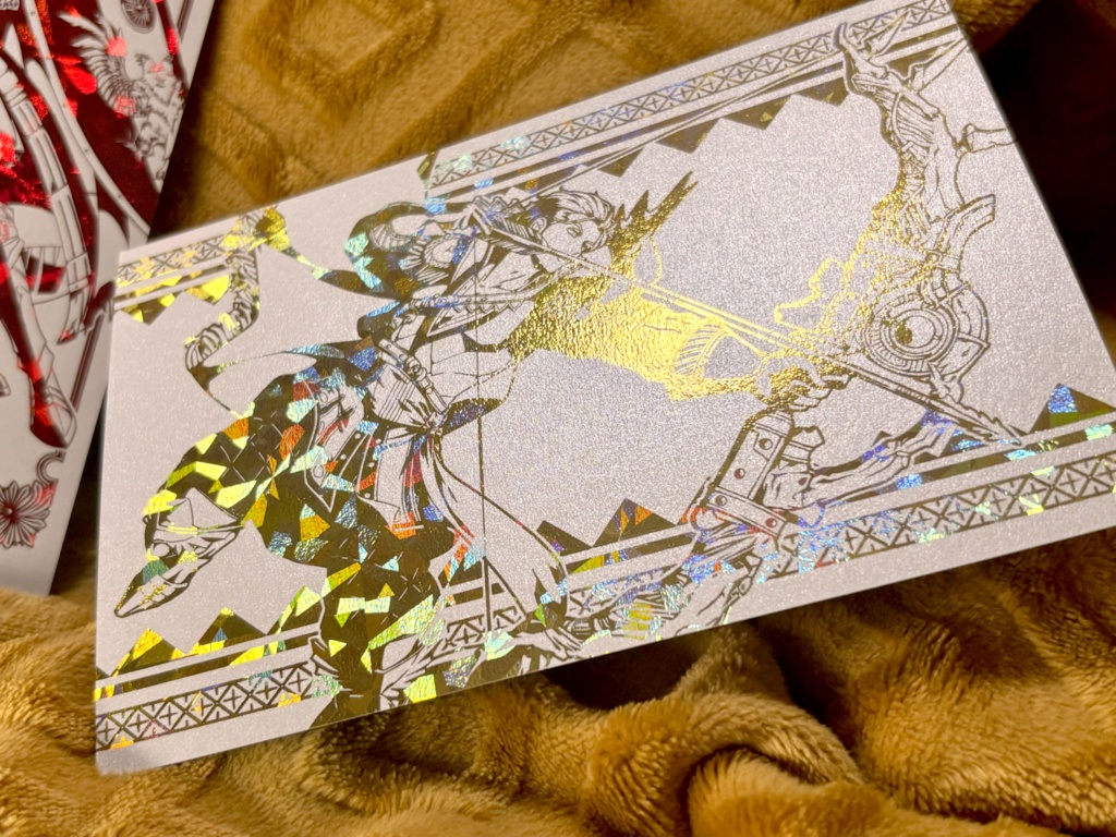 6THお祝い絵箔押しポストカード