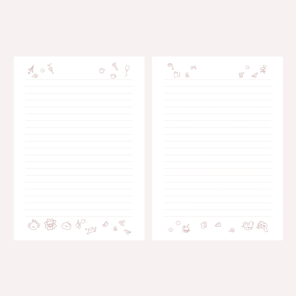 B6リングノート ピンク