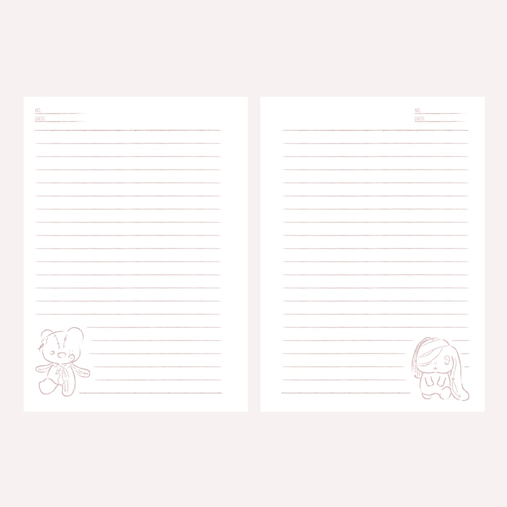 B6リングノート クリーム