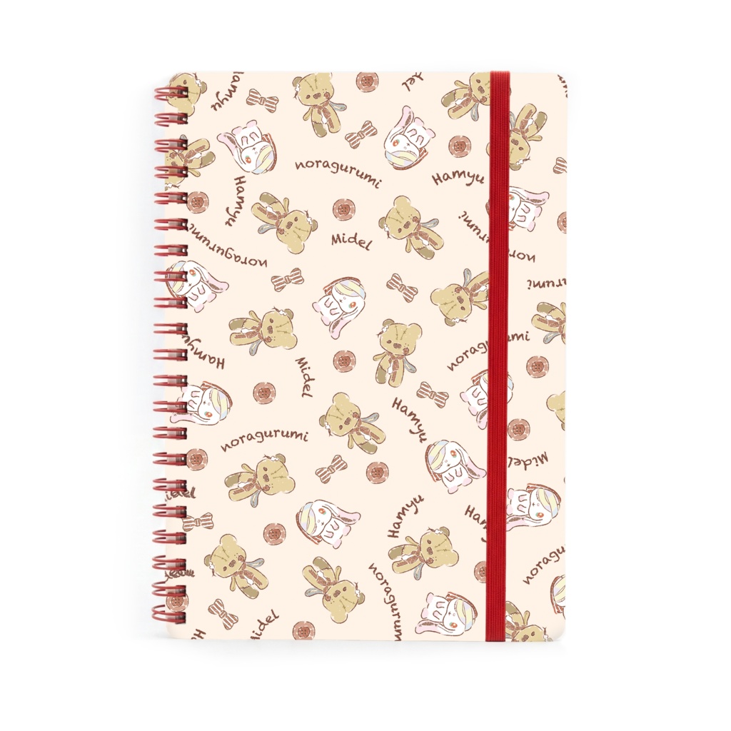 [のらぐるみ] B6リングノート クリーム