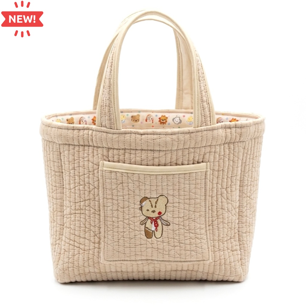 ぬいポケ付きお散歩バッグ（ミデル）