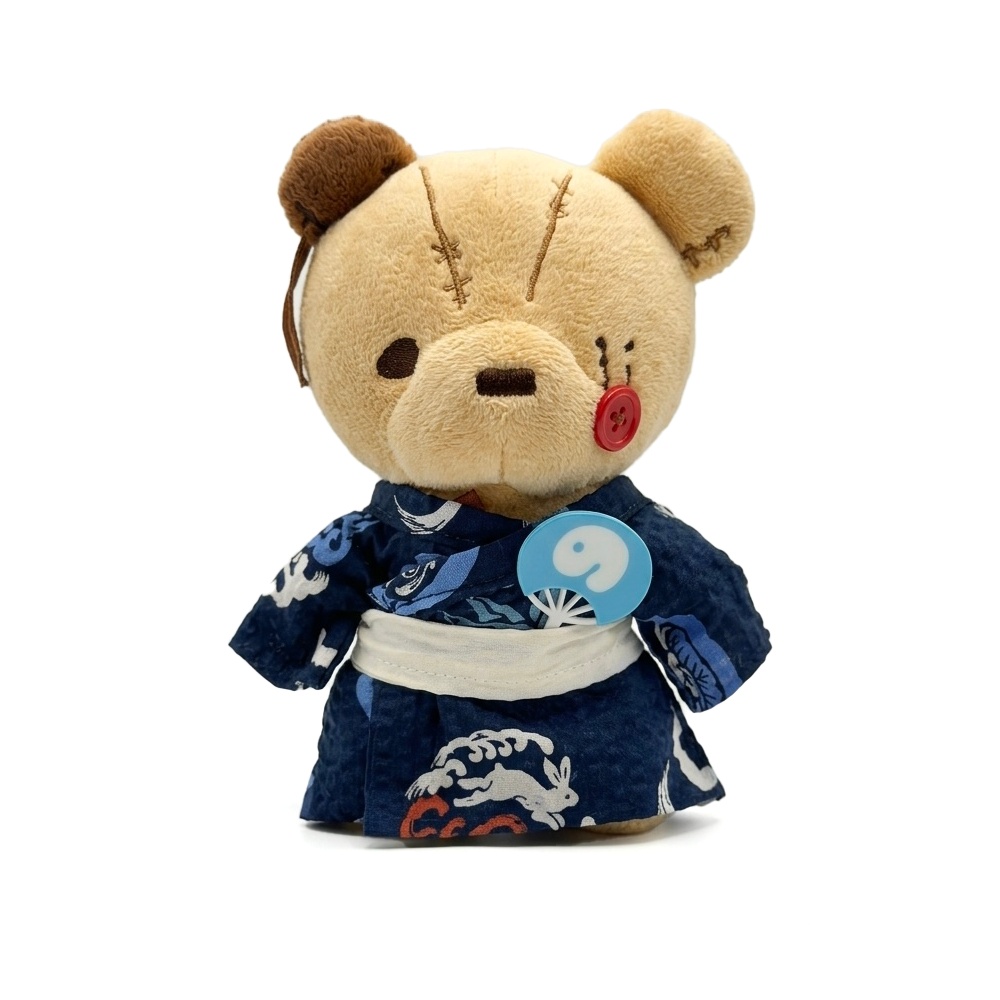 ぬいぐるみキーチェーン ミデル（浴衣ブルー付き）