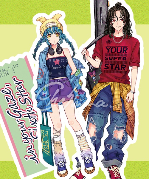 オリジナルステッカー「in your Gaze, the Sixth Star」