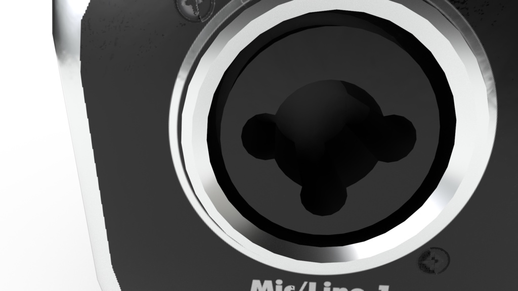 【VRChat想定】USBオーディオミキサー || USB Audio Mixer, VRchat ready, low-poly